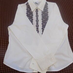 westbound size L black and white button up shirt.